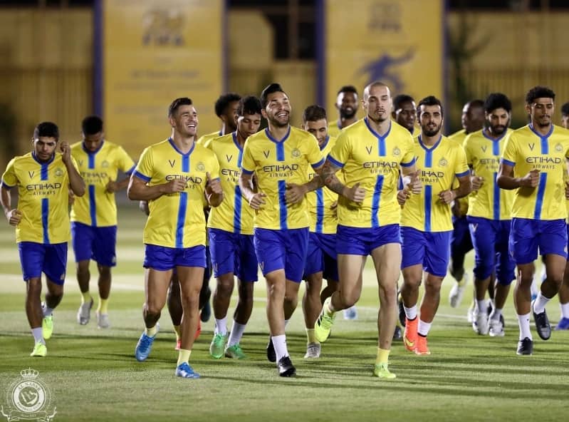 النصر يواصل استعدادته لمواجهة ضمك 