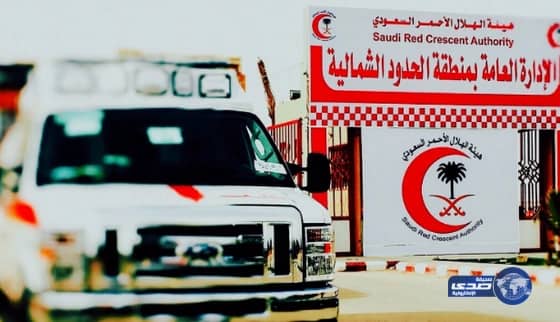 الهلال الاحمر يباشر حادث دهس مواطن في هجرة ابن سعيد