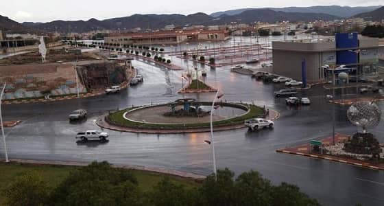 أمطار على محافظة ظهران الجنوب