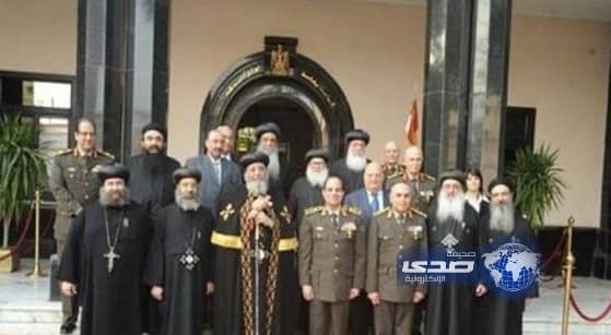 السيسى يستقبل توا ضروس الثاني بمناسبة الذكرى الثالثة لـ25ثورة يناير