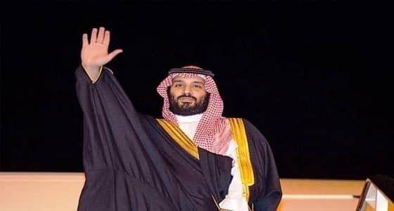 ترحيبًا بولي العهد.. الإماراتيون يشعلون " تويتر " : منور يا سليل المجد