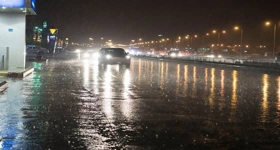 أمطار على منطقة الجوف وطريف