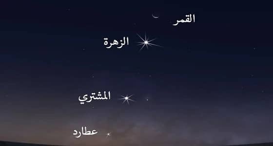 فلكية جدة: اصطفاف القمر وثلاثة كواكب.. فجر الثلاثاء