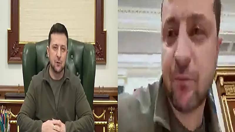 فيديو..رئيس أوكرانيا لبوتين: "أنا في مكتبي..لا أختبئ"