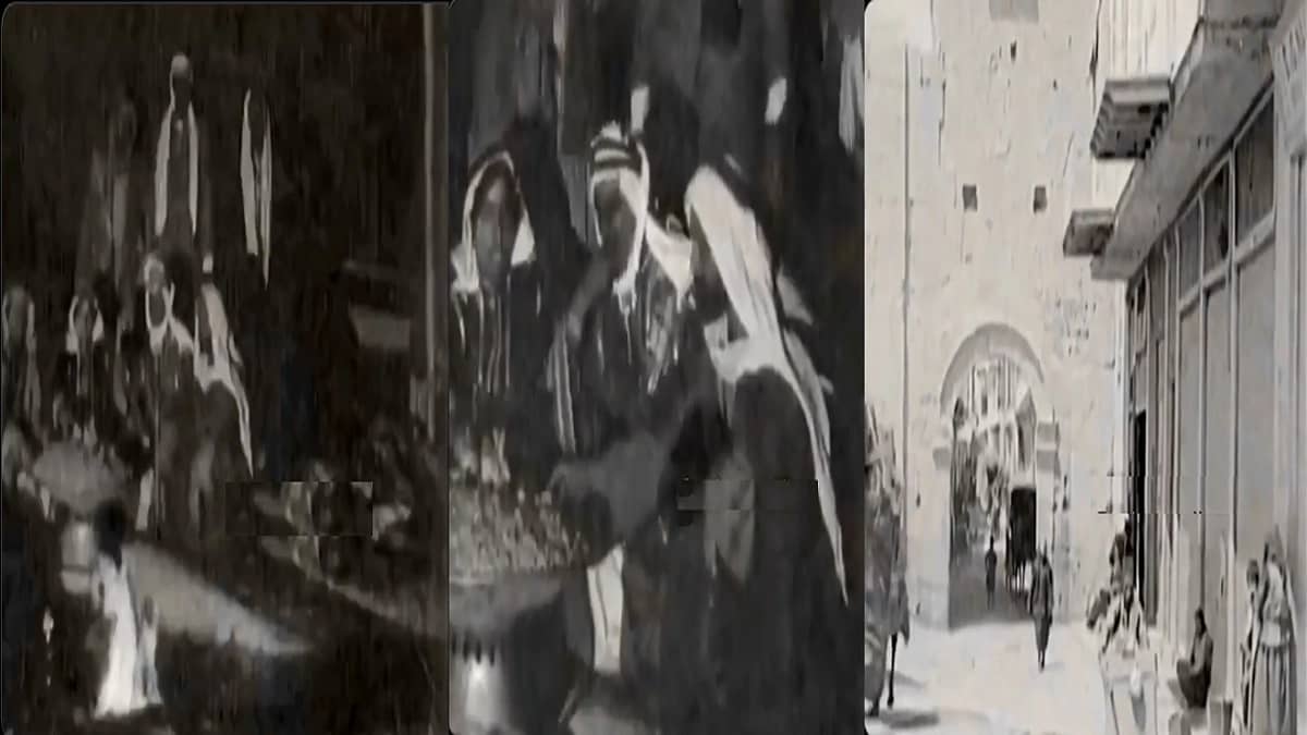 فيديو نادر لوصول مجموعة من بدو شمال المملكة إلى بادية الشام