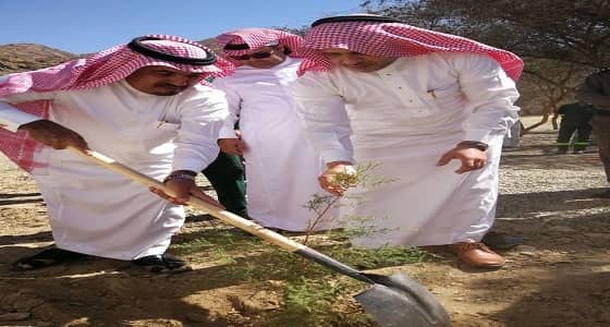 بالصور.. محافظ المندق يدشن إنطلاقة أسبوع الشجرة