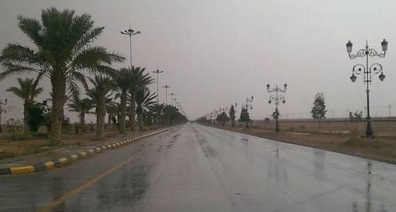 هطول أمطار على رفحاء