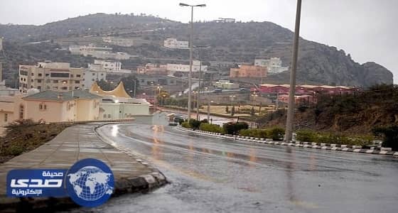 أمطار متفرقة على منطقة الباحة