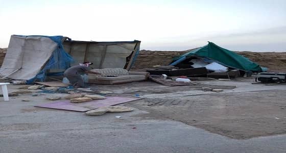 بالصور.. إزالة 76 خيمة مخالفة و57 حظيرة مواشي بالرياض