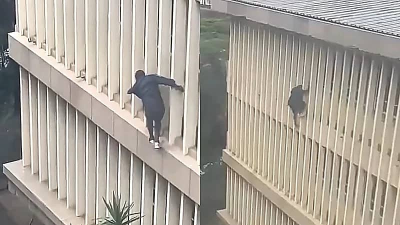 هروب مثير لمتهم من قاعة المحكمة أثناء جلسة محاكمته.. فيديو