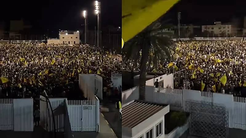 جماهير الاتحاد تحتشد بشكل هائل داخل ملعب النادي.. فيديو