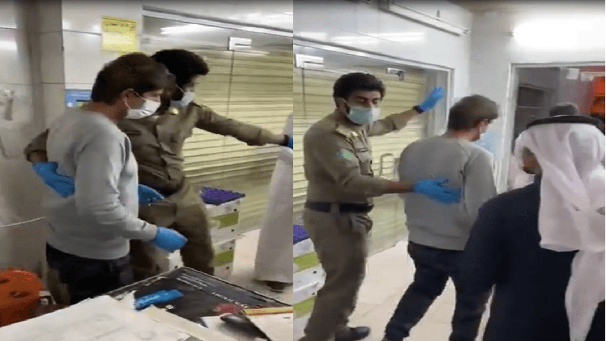 القبض على " الباصق على الكمامة والعملة المعدنية " بالطائف (فيديو)