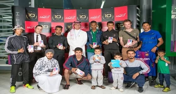 بالصور.. 30 جهاز آيفون 10 جوائز " وقت اللياقة " احتفالًا بخدمة مليون مشترك