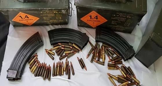 بالصور.. ضبط ذخيرة حية وقنابل يدوية بـ " وادي بيضان " ببلغاري