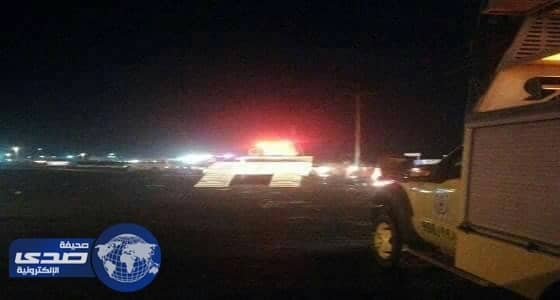 انهيار كوبري أرضي بسر الطائف جراء الأمطار