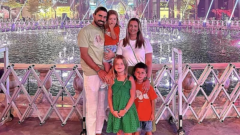 نيفيز رفقة عائلته في بوليفارد الرياض