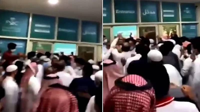 شاهد.. ازدحام أمام مركز اللقاحات في جامعة أم القرى للحصول على التطعيم