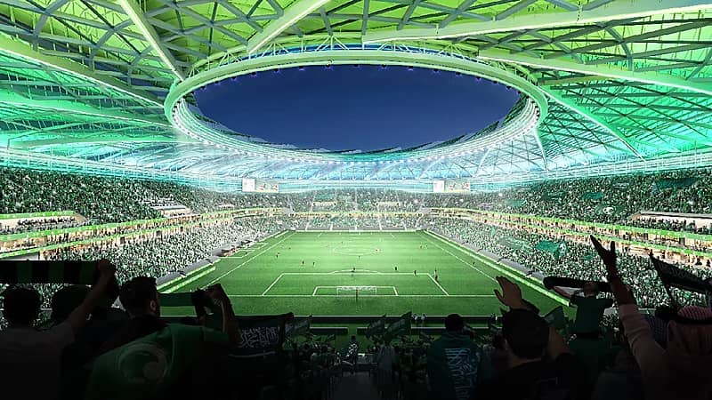 ملعب أرامكو يجتاز اختبارات التهوية استعدادًا لمونديال 2034