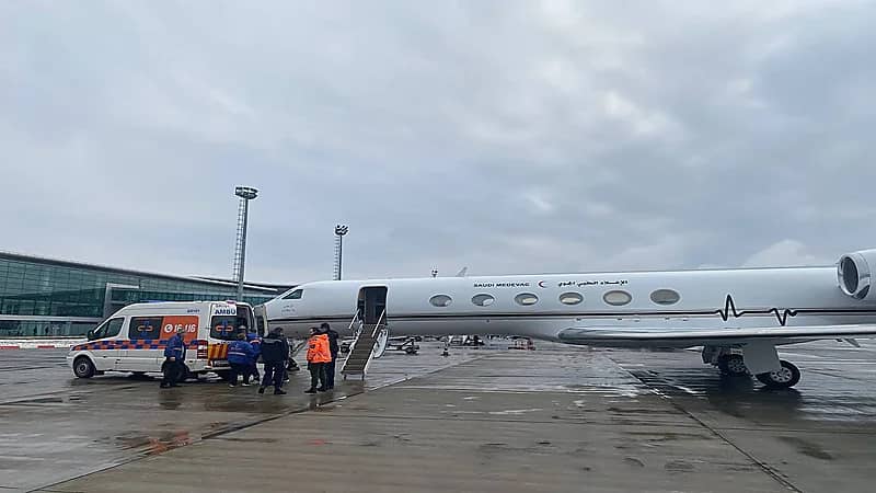 بتوجيه من القيادة..نقل مواطنة بطائرة إخلاء طبي من جورجيا للمملكة