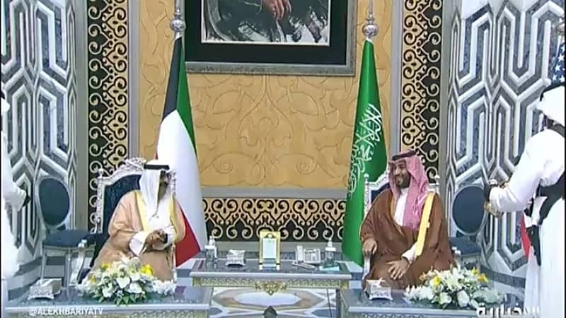 بالفيديو والصور.. ولي العهد يستقبل ولي عهد الكويت في جدة