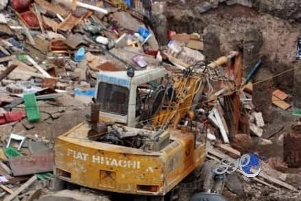 مقتل  سيدة وأصابة اربعة في انهيار مبني في الإسكندرية