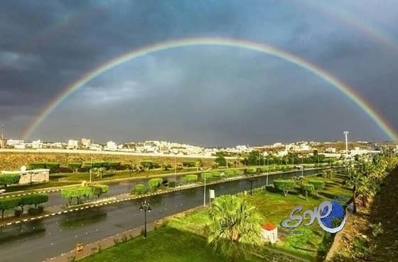 هطول أمطار على محافظة الطائف