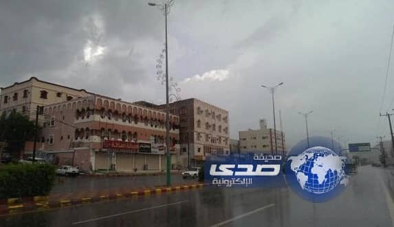 هطول أمطار على منطقة الباحة