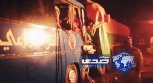  إصابتين في حادث لحافلة النقل الجماعي على طريق حائر