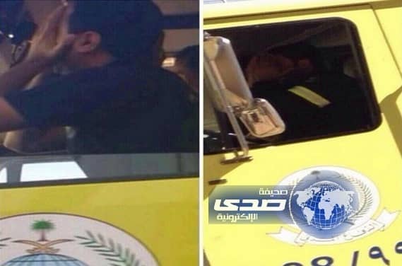 صورة "غض البصر" لرجل من الدفاع المدني تنال اعجاب طالبات جامعة الاميره نورة