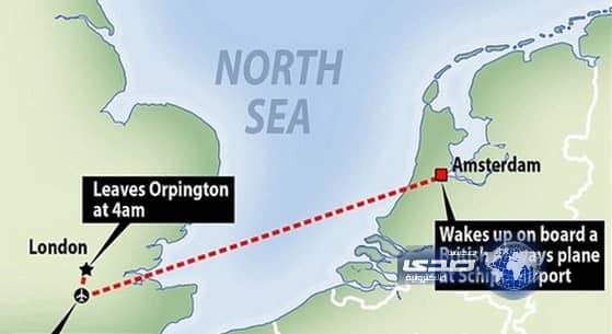 بريطاني " ثمل " ينام في لندن و يصحو ليجد نفسه في أمستردام ! 