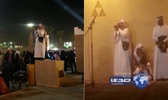 الزميل الفهري تواجد في الجنادرية لرصد الاحداث فكان هو هدف عدسات المصورين