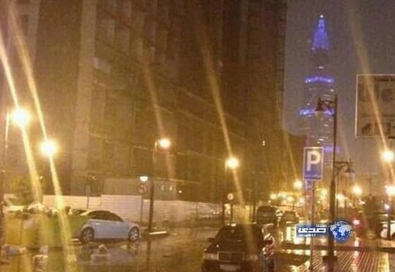 تواصل هطول الأمطار على مدينة الرياض