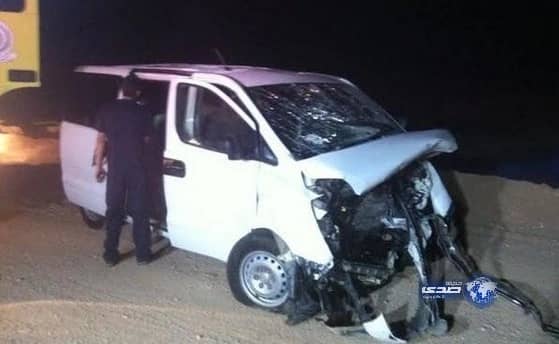 حالتا وفاة و9 إصابات بينهم 8 معلمات في حادث بطريق تبوك ـ حقل