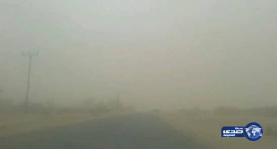 موجة غبار كثيفة تضرب حائل