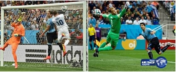 بالفيديو والصور: سواريز ينحر الإنجليز ويعزز حظوظ الاوروجواى