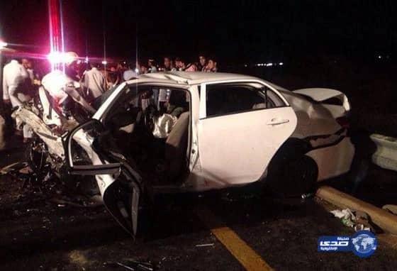 وفاة شخصين وإصابة خمسة في حادث مروري مروع بالباحة