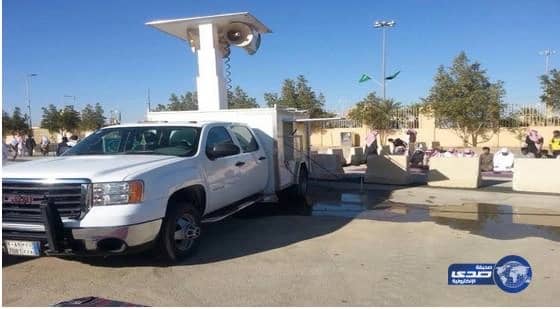 تأمين مصليات متنقلة قبل المباريات الجماهيرية في الرياض