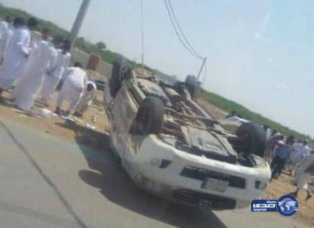 انقلاب مركبة تحمل 15 طالباً في صبيا وإصابة 6 منهم بـ "صبيا"