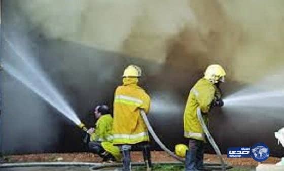 اخماد حريق بشقة بحي الجلوية بالدمام 