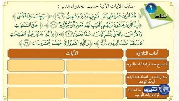 بالفيديو:مواطن يكتشف خطأ مطبعي في آية قرآنية بكتاب تجويد رابع ابتدائي
