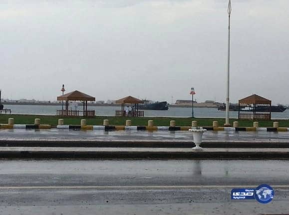 هطول أمطار غزيرة على منطقة جازان
