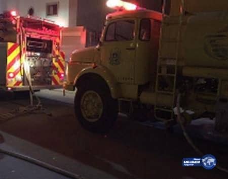 مدني الأحساء ينقذ عائلة من حريق بحي القادسية