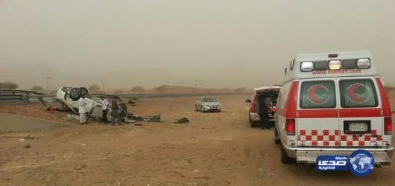 إنقلاب مركبه طريق الفقرة يصيب اثنان إصابات متوسطة‎