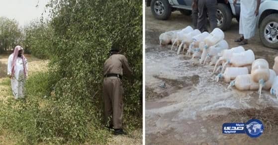 ضبط عددا من مصانع الخمور بمحافظة الدرب 