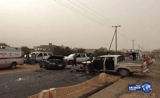 قائد المركبة تسبب في حادث مروري يُسلم نفسه لمرور عرعر