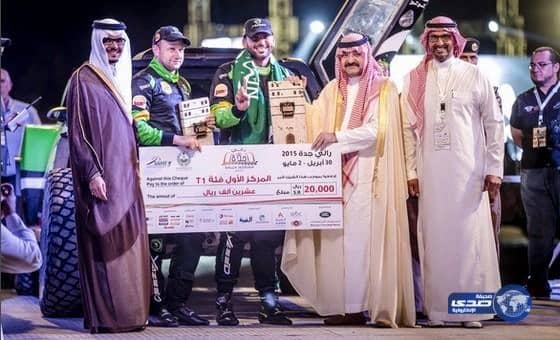 الراجحي بطلاً لرالي جدة الصحراوي 2015 