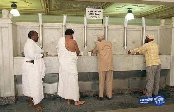 15 ألف حافظة ماء زمزم بالمسجد الحرام وساحاته خلال رمضان