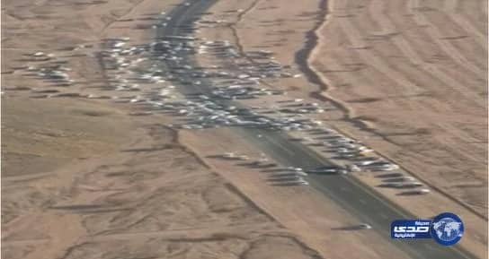  التجمهر يعيق هبوط الإسعاف الجوي بالمدينة‎