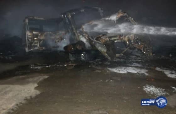 بالصور .. حريق بمجمع الورش بـ كيلو ثمانية في جدة‎