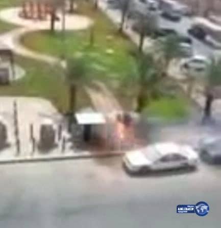 بالفيديو ... شاهد لحظة انفجار "كابينة" كهرباء في جدة والسبب !‎